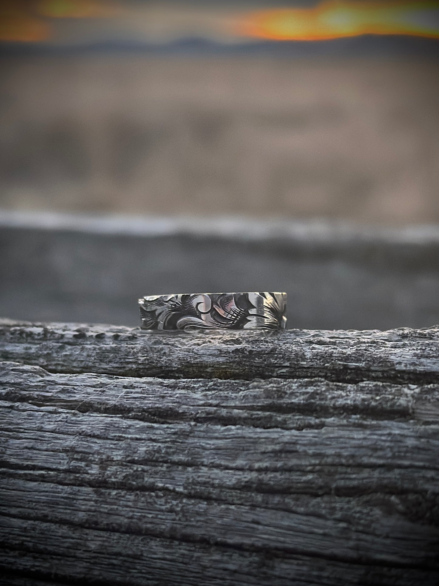 Sterling + Kingman Turquoise Ring 7.5