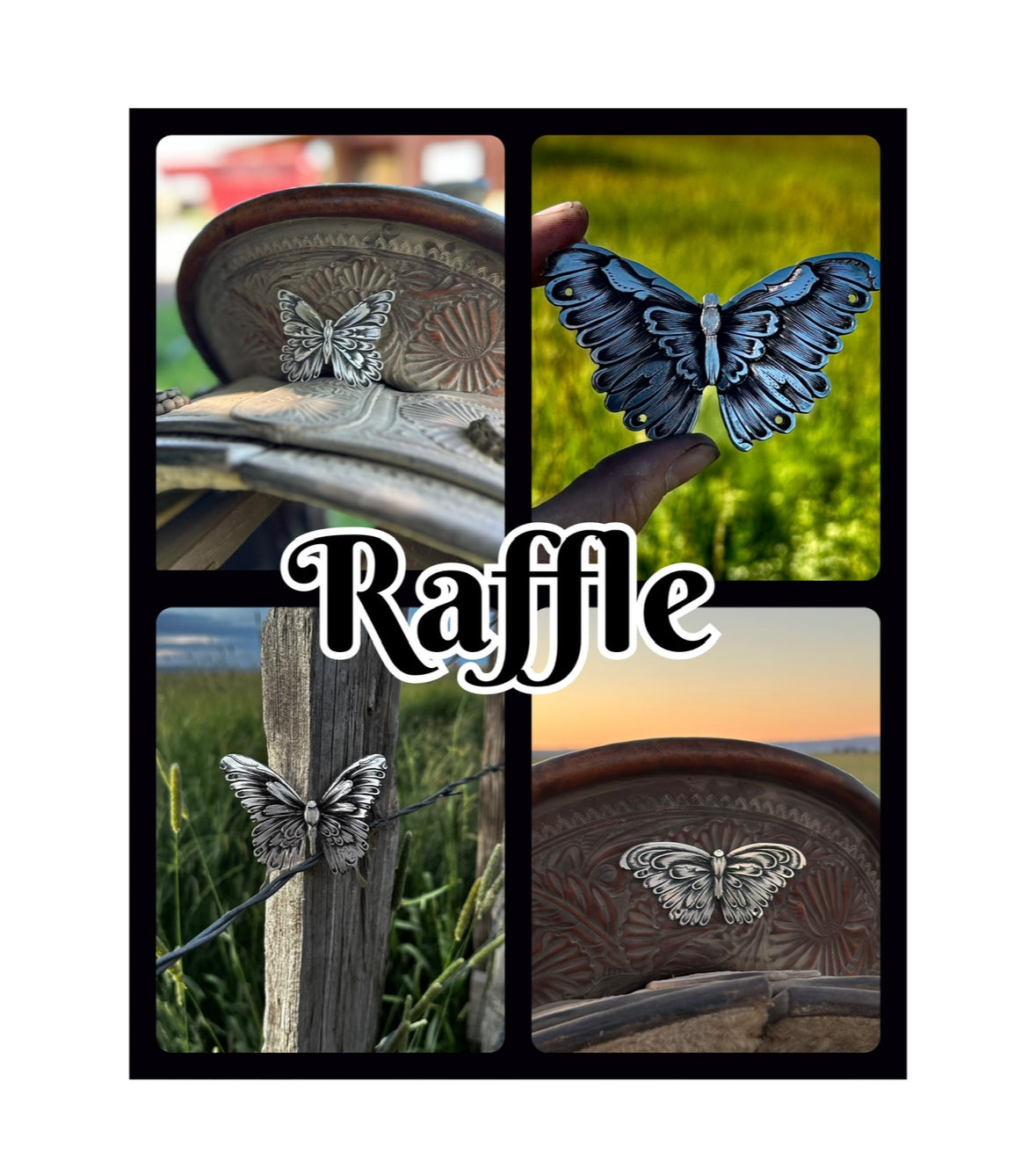Raffle - Butterfly Cantle Plate