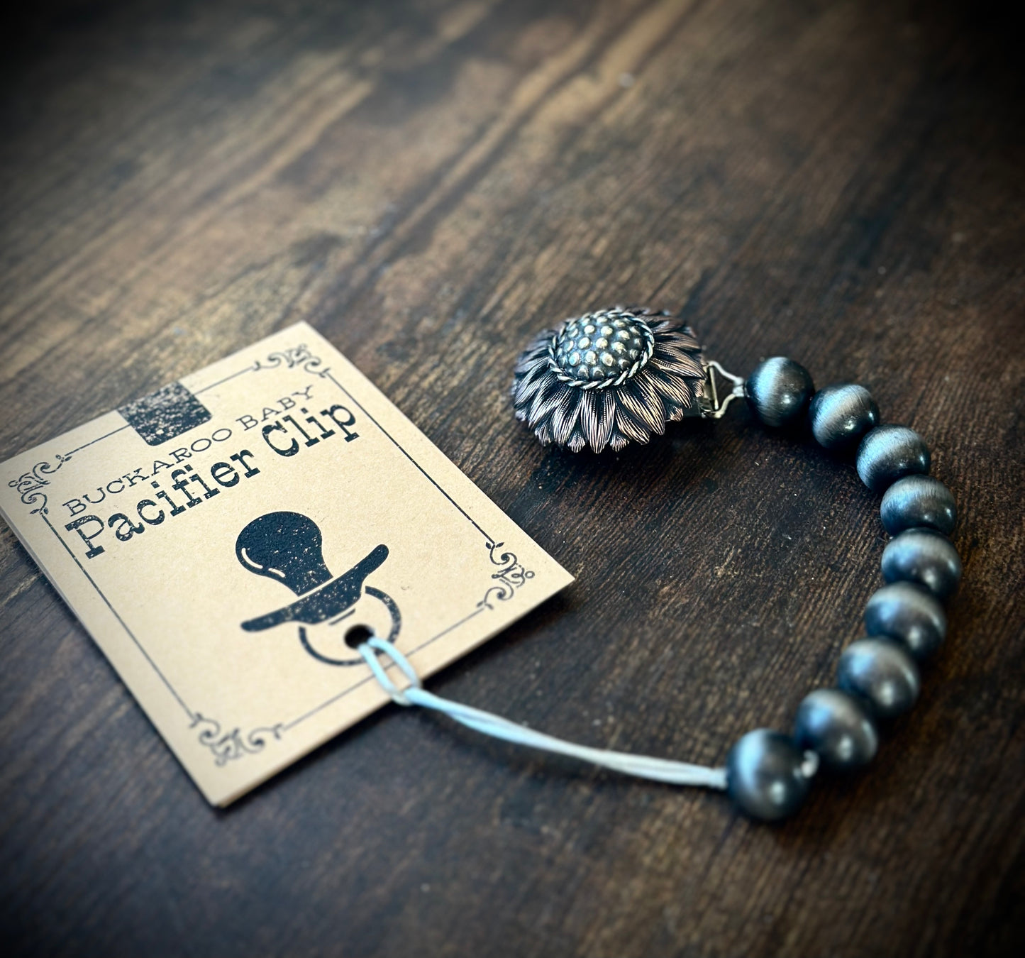 Buckaroo Baby Pacifier Clip